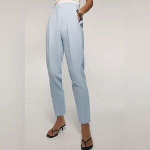 Zara High Waist Pants in Baby Blue (M)